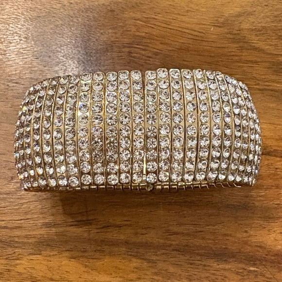 Gold Crystal Stretch Bracelet - Picture 5 of 6